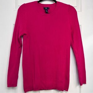 Gap Magenta Pink Ribbed Sweater